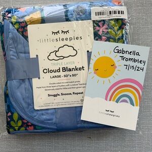 Little Sleepies Folk Floral Cloud Blanket (make me an offer, want out of house!)